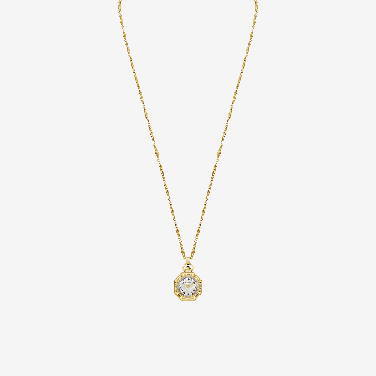 Bulova Ladies Rubaiyat Time Pendant White MOP dial image number 4