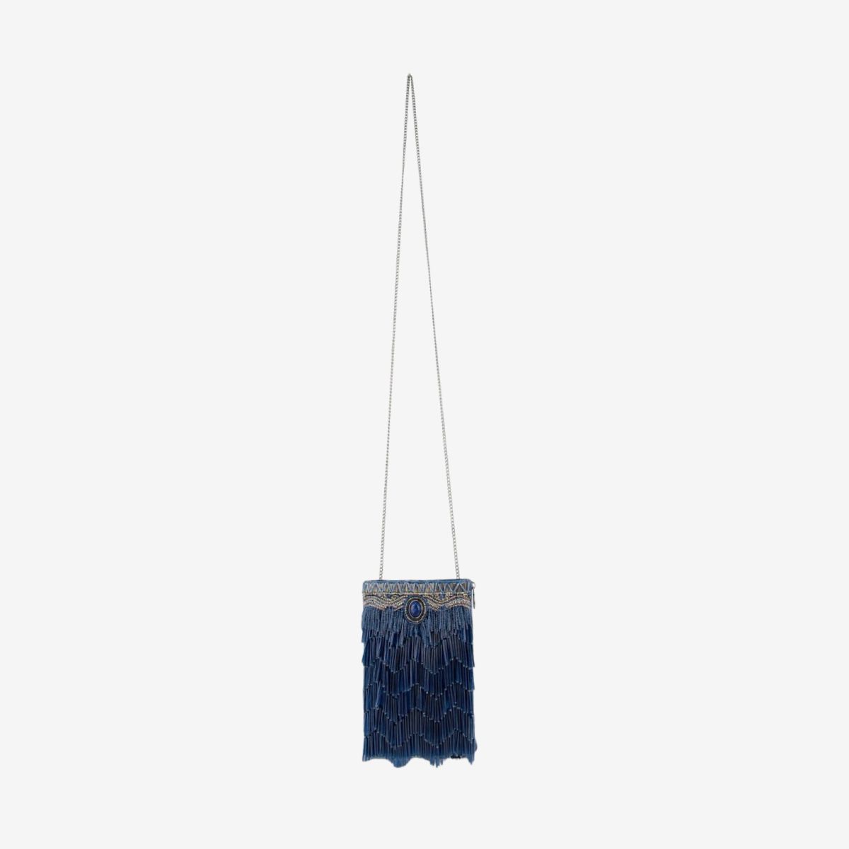 Mary Francis True Blue Crossbody Phone Bag image number 5